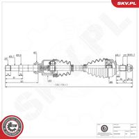 ESEN SKV 40SKV193 - Árbol de transmisión