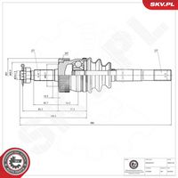 ESEN SKV 40SKV199 - Árbol de transmisión