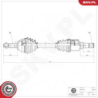 ESEN SKV 40SKV208 - Árbol de transmisión