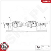 ESEN SKV 40SKV214 - Árbol de transmisión