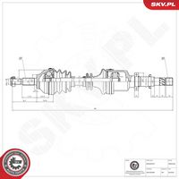 ESEN SKV 40SKV256 - Árbol de transmisión