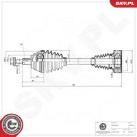 ESEN SKV 40SKV273 - Árbol de transmisión