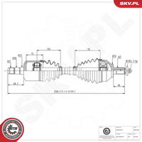 ESEN SKV 40SKV288 - Árbol de transmisión