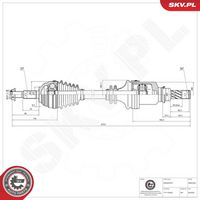 ESEN SKV 40SKV293 - Árbol de transmisión