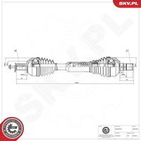 ESEN SKV 40SKV295 - Árbol de transmisión