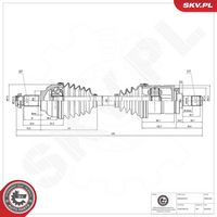 ESEN SKV 40SKV321 - Árbol de transmisión