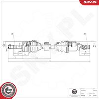 ESEN SKV 40SKV328 - Árbol de transmisión