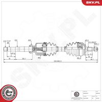ESEN SKV 40SKV330 - Árbol de transmisión
