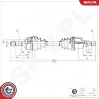 ESEN SKV 40SKV333 - Árbol de transmisión