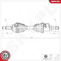 ESEN SKV 40SKV360 - Árbol de transmisión
