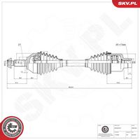 ESEN SKV 40SKV361 - Árbol de transmisión