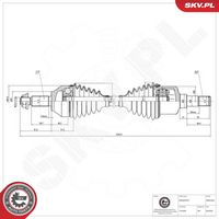 ESEN SKV 40SKV363 - Árbol de transmisión