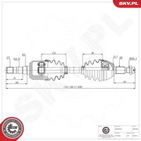 ESEN SKV 40SKV369 - Árbol de transmisión