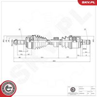 ESEN SKV 40SKV372 - Árbol de transmisión
