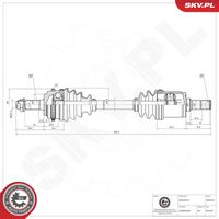 ESEN SKV 40SKV374 - Árbol de transmisión