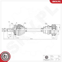 ESEN SKV 40SKV377 - Árbol de transmisión