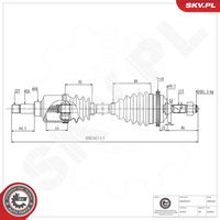 ESEN SKV 40SKV392 - Árbol de transmisión