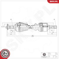 ESEN SKV 40SKV393 - Árbol de transmisión