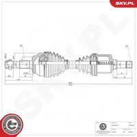 ESEN SKV 40SKV394 - Árbol de transmisión
