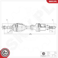 ESEN SKV 40SKV409 - Árbol de transmisión
