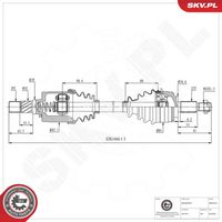 ESEN SKV 40SKV414 - Árbol de transmisión