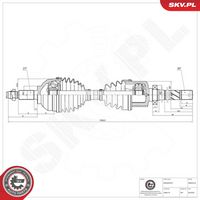 ESEN SKV 40SKV418 - Árbol de transmisión