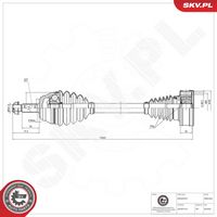 ESEN SKV 40SKV430 - Árbol de transmisión