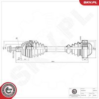 ESEN SKV 40SKV433 - Árbol de transmisión