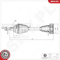 ESEN SKV 40SKV442 - Árbol de transmisión