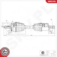 ESEN SKV 40SKV444 - Árbol de transmisión