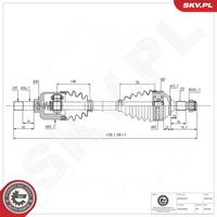 ESEN SKV 40SKV449 - Árbol de transmisión