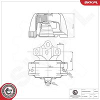 ESEN SKV 75SKV829 - Suspensión, caja de cambios manual