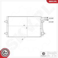 ESEN SKV 86SKV330 - Condensador, aire acondicionado