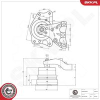 ESEN SKV 75SKV251 - Soporte, motor