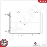 ESEN SKV 86SKV032 - Condensador, aire acondicionado