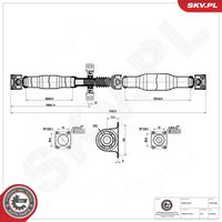 ESEN SKV 76SKV086 - Árbol de transmisión