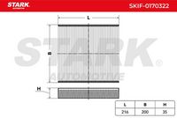 Stark SKIF-0170322 - Filtro, aire habitáculo