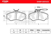 Stark SKBP-0011413 - Juego de pastillas de freno