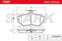 Stark SKBP-0010246 - Juego de pastillas de freno