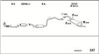 WALKER MI89025 - Sistema de gases de escape