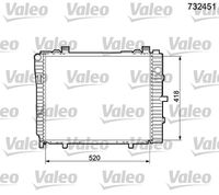 VALEO 732451 - Radiador, refrigeración del motor