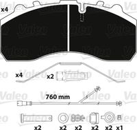 VALEO 882203 - Juego de pastillas de freno