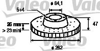 VALEO 197154 - Disco de freno