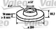 VALEO 186490 - Disco de freno