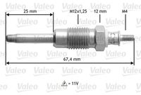 VALEO 345124 - Bujía de precalentamiento