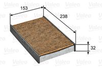 VALEO 701025 - Filtro, aire habitáculo