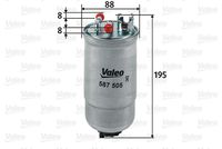 VALEO 587505 - Filtro combustible