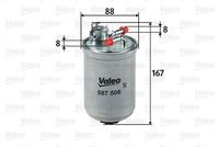 VALEO 587506 - Filtro combustible