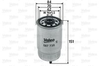 VALEO 587735 - Filtro combustible