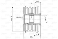 VALEO 588002 - Rueda libre alternador